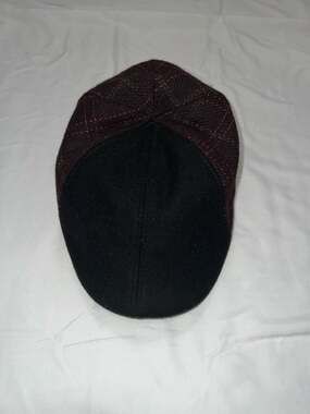 Boston Scally Co. The Cupid Plaid Wool Flat Cap Size XXL